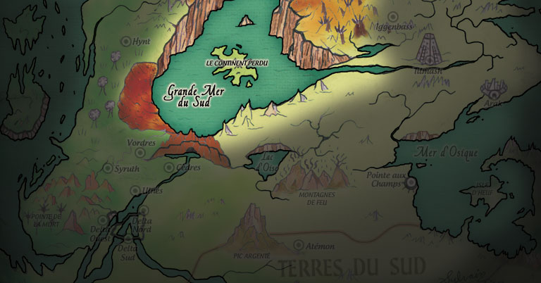 La carte de Nereland du tome 1